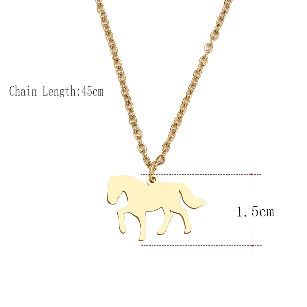 Ожерелье DOTIFI из нержавеющей стали с подвеской в виде лошади