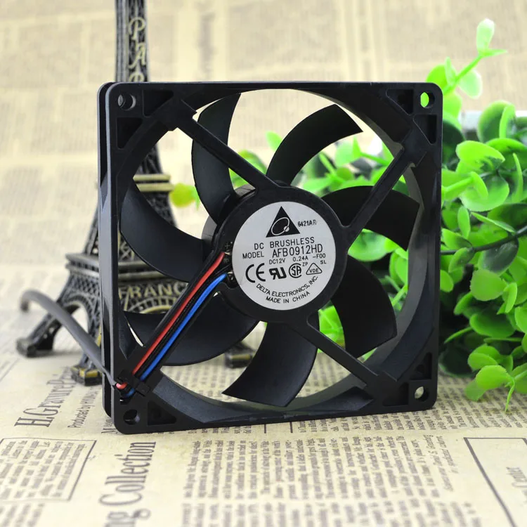 

Delta 9020 9cm Afb0912hd 12V 0.24a Double Ball Case Server 3-Wire Fan