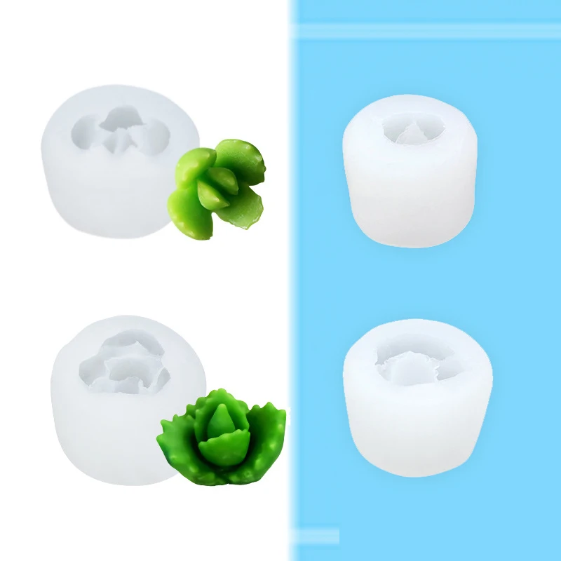 Суккулент кактус растения свеча силиконовая форма для выпечки Десерт торт