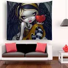 Gotik Готический для женщин Девушка Любовь Сердце гобелены искусство хиппи спальня гостиная общежития настенный