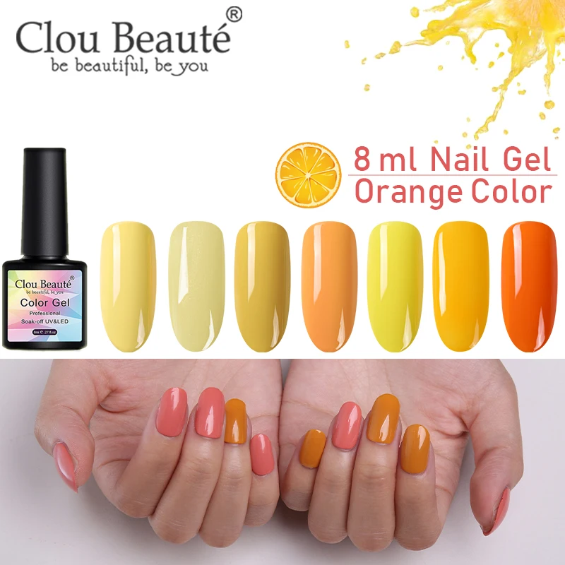 Цветной Гель-лак для ногтей clou beaute 130 цветов СВЕТОДИОДНЫЙ УФ-Гель-лак дизайна