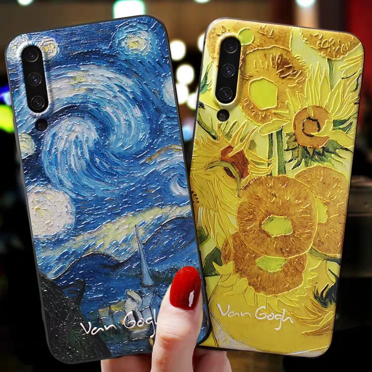 Для samsung Galaxy S8 S9 плюс S10e S10 A10 A20 A30 A40 A50 A70 чехол S10Lite S10Plus чехол Крышка Симпатичные искусства подсолнечника 360 черный чехол