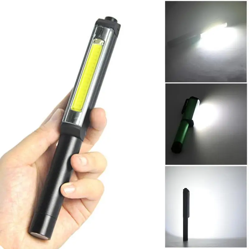

Mini Pen Flashlight With Strong Light COB Aluminum Alloy Waterproof Pen Holder With Magnet Flashlight