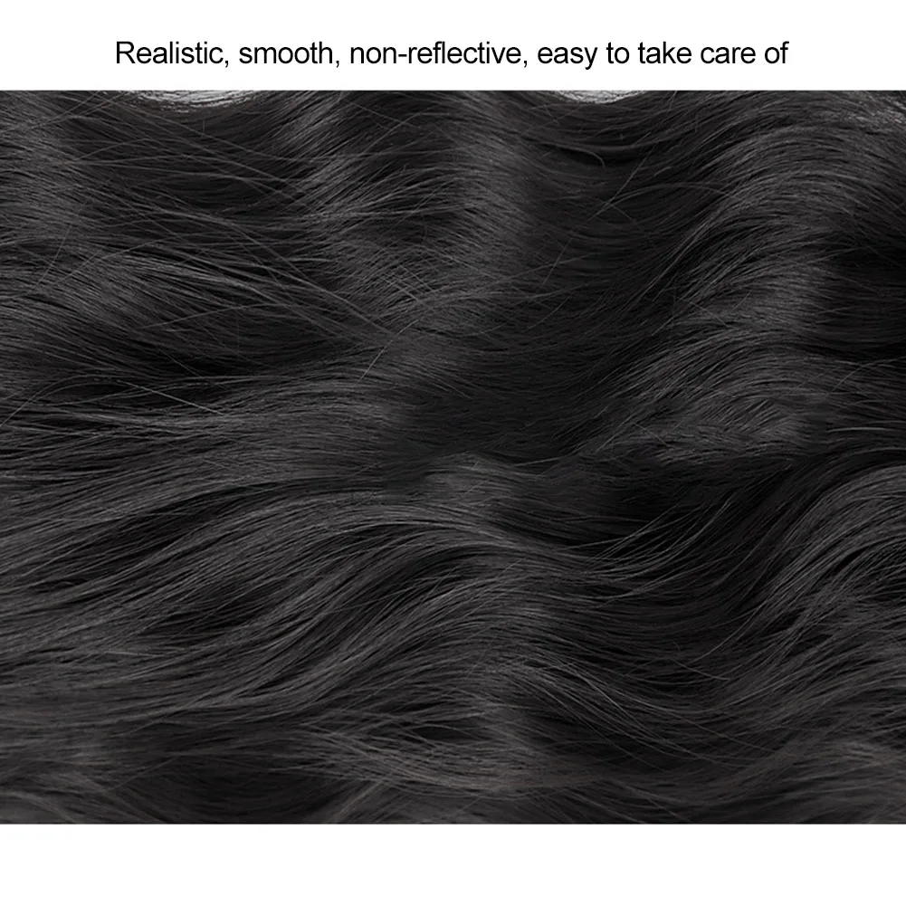 

Women Baseball Hat With Long Synthetic Hat One Wigs High Temperature Fiber Big Wavy Curly Wig For White Long Hair Wig Hat #40