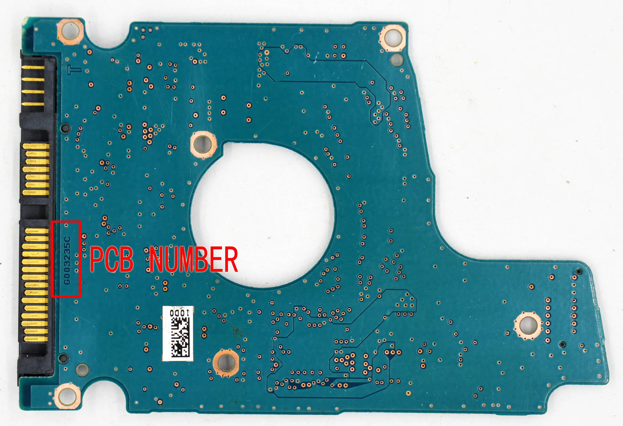 Печатная плата G003235C Toshiba HDD MQ01ABF050 HDKCB06H0A01 MQ01ACF050 программирование логической платы