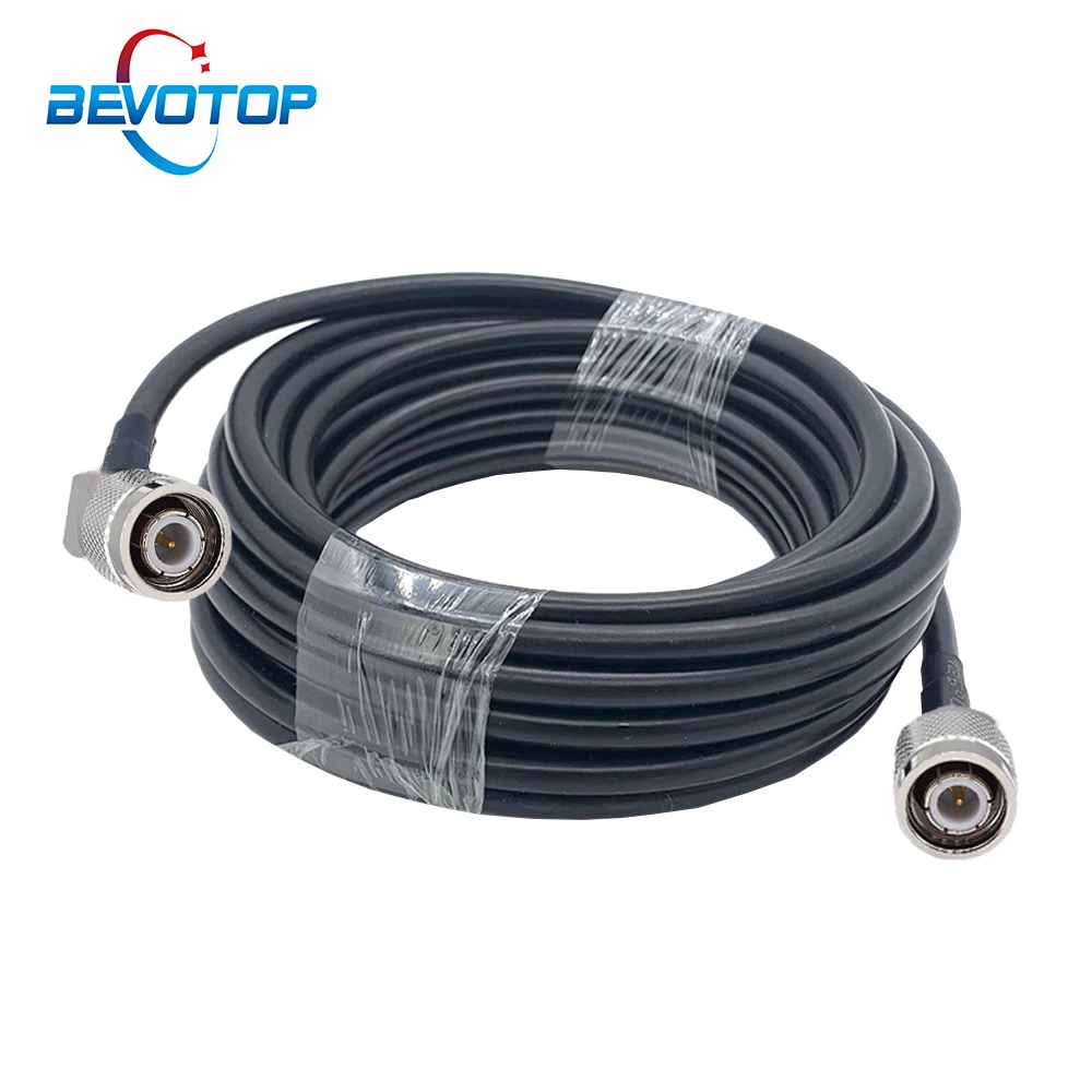 

TNC Male to TNC Male Right Angle RG58 Cable 50 Ohm TNC Pigtail RF Coaxial Extension Cord Coax Jumper 50CM 1M 2M 5M 10M 15M 20M