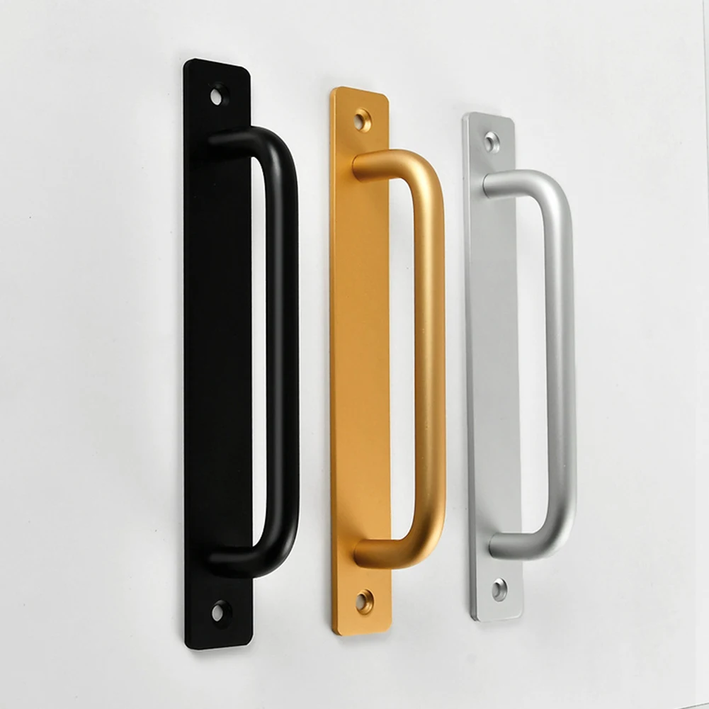 

Furniture Wooden Door Balcony Sliding Barn Door Handle Aluminum Alloy Punch-Free Hand Tiradores Para Armarios Y Cajones