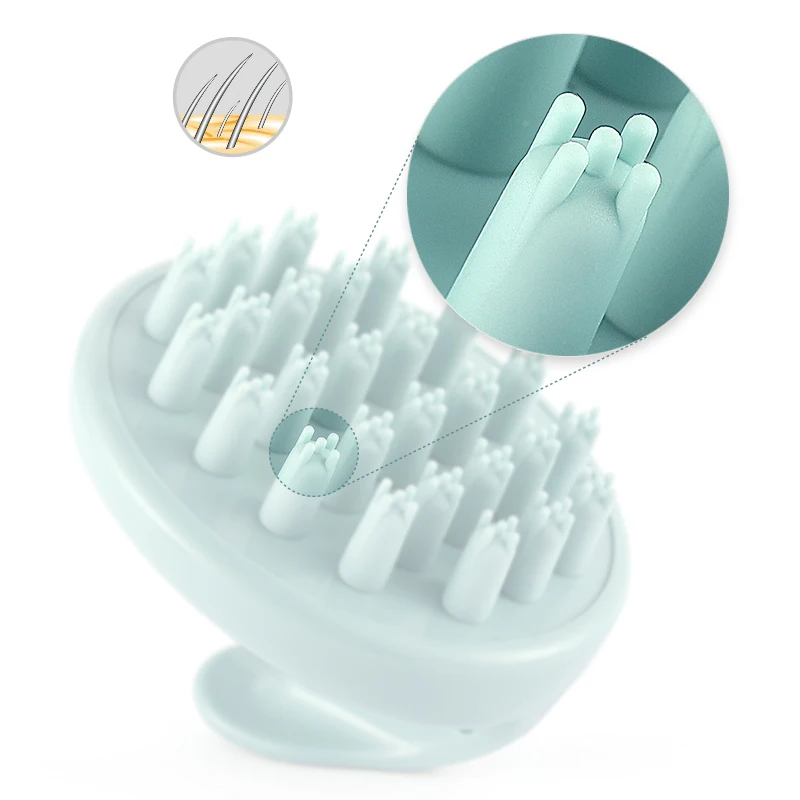 Силиконовая щетка для массажа головы расческа мытья и насадка душа миниатюрный