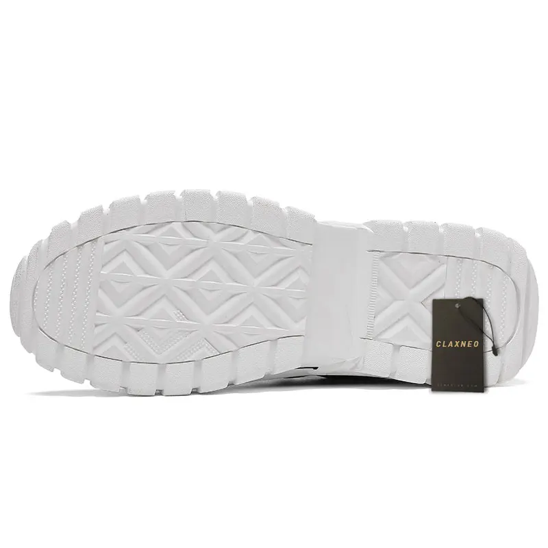 Мужские кожаные кроссовки CLAXNEO модная весенне-Летняя мужская обувь белого цвета