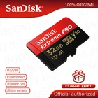 Карта памяти SanDisk Extreme Pro micro SD, 128 ГБ, micro SDHC, SDXC, UHS-I, карта памяти 64 ГБ, TF-карта 32 Гб, U3 с SD адаптером для nanica smitch