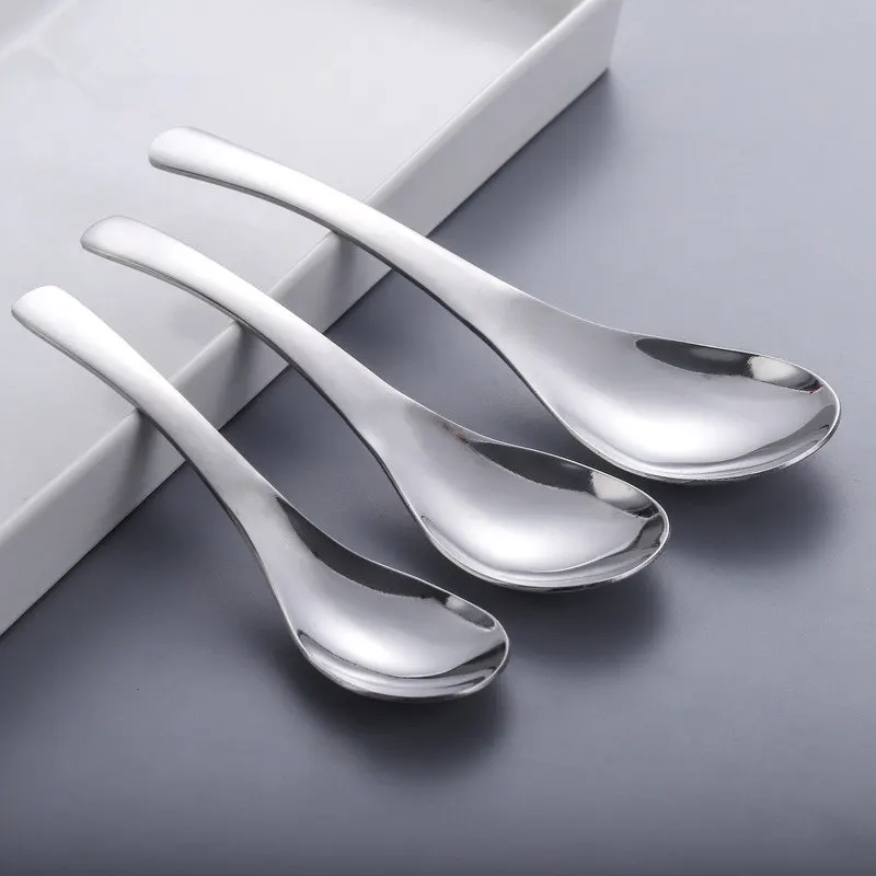

Столовая ложка из нержавеющей стали Высококачественная столовая посуда 304, столовая ложка для пищевых продуктов, Набор Десертных ложек, многоразовая посуда