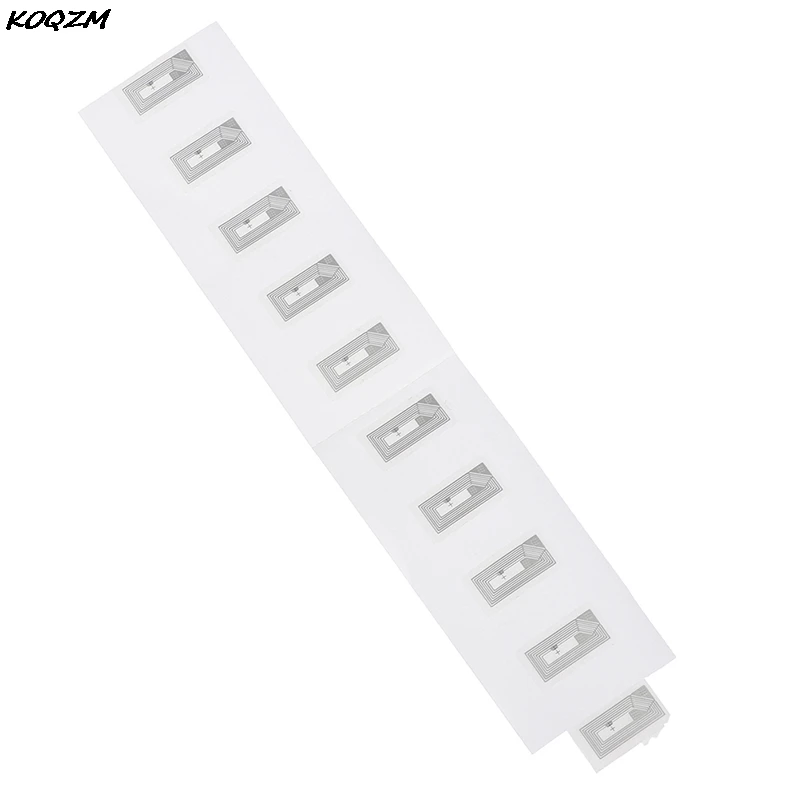 10 шт. NFC чип Ntag213 наклейка влажная инкрустация 2*1 см 13 56 МГц RFID NTAG 213 ярлык