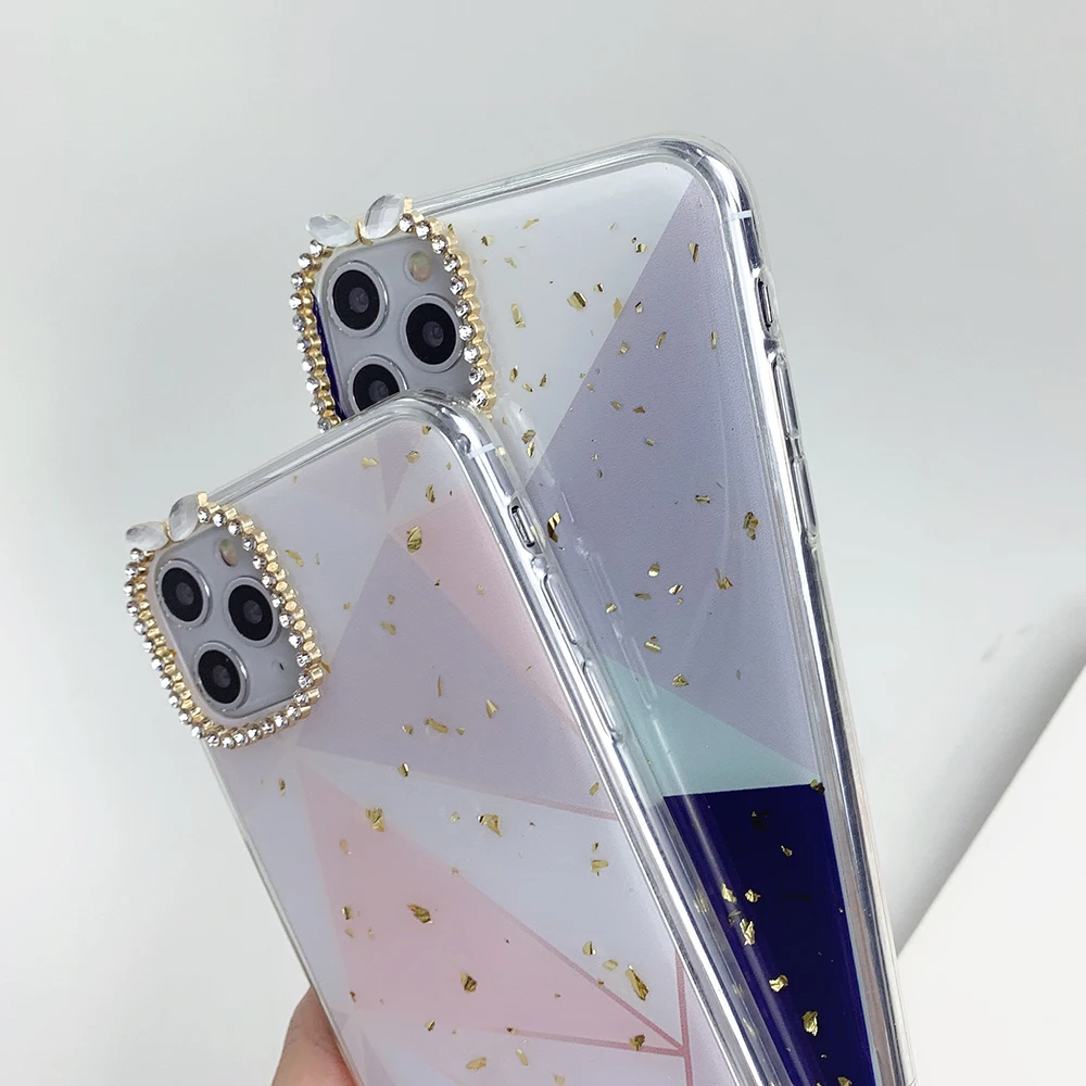 Чехол для телефона LOVECOM с геометрическим кольцом держателем iPhone 11 Pro Max XR X XS 7 8 6 Plus