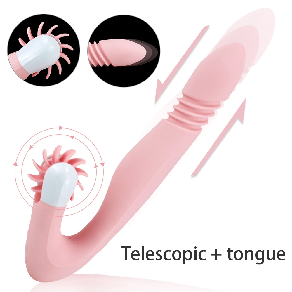 USB Перезаряжаемые 10 частоты вращения полости язык игрушки Juguetes G Spot вибратор