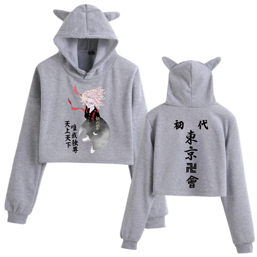 

Tokyo Revengers Mikey Hoodie Anime Fashion Pullovers Tops Cute Print Woman
