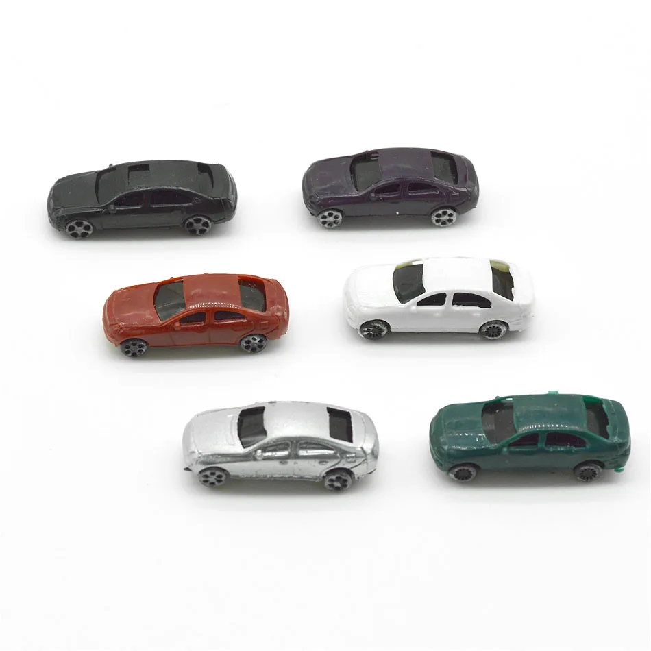 30pcs Гибридная n-масштабная модель поезда железнодорожная компоновка car100PCS 1:150 игрушка пейзаж diorama миниатюрная сцена DIY производство - Цвет: 30pcs