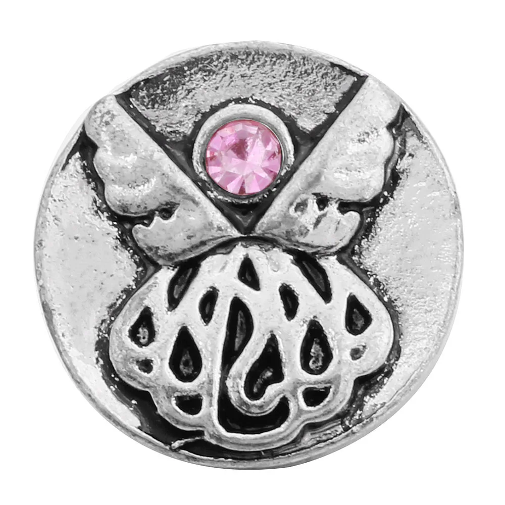 10 шт./лот Новое поступление 12 мм металлические пуговицы амулетный браслет со