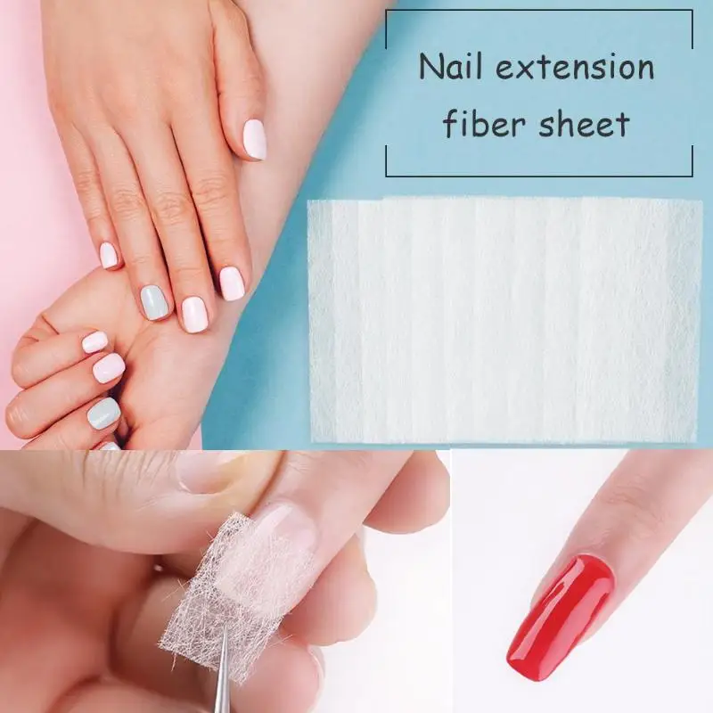 Наращивание ногтей из стекловолокна для наращивания шелковая форма Акриловые