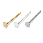 10 шт. 34568 мм 925 пробы Серебряные серьги сообщения плоская пластина пустой серьги с зажимом для самостоятельного изготовления ювелирных украшений своими руками