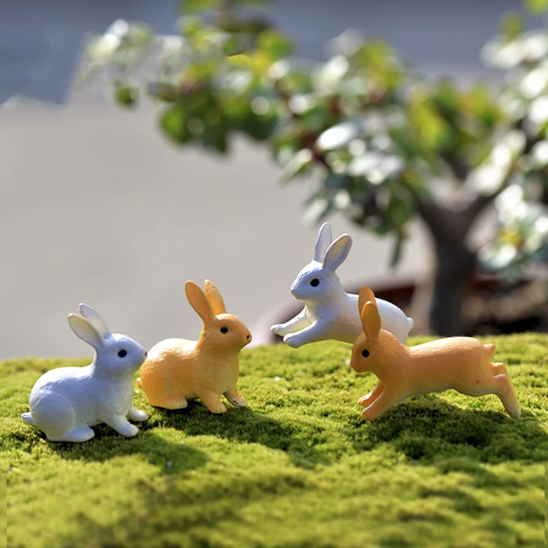 Миниатюрная Фигурка кролика в горшке 2 шт. | Игрушки и хобби