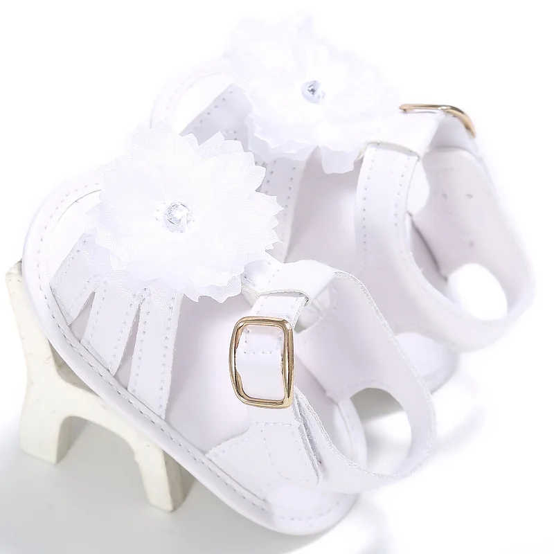 Сандалии для новорожденных девочек вечерние сандалии принцессы с цветами на