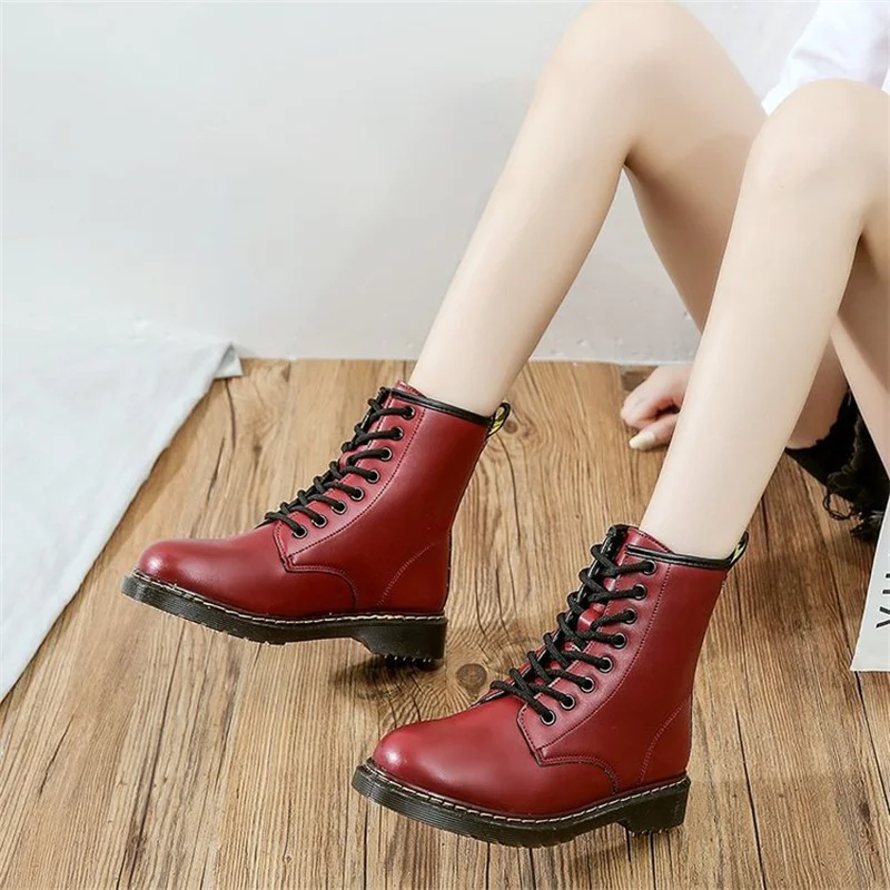 Ботинки-мартинсы для мужчин и женщин тонкие дышащие ботинки большие размеры