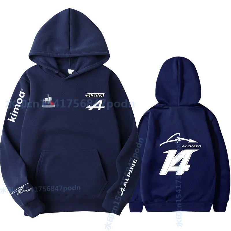 Летняя спортивная одежда для фанатов команды Formula One Racer Alonso F1 Alpine спортивный