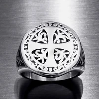 retro classic jewelry alloy cross mens ring party cool gift