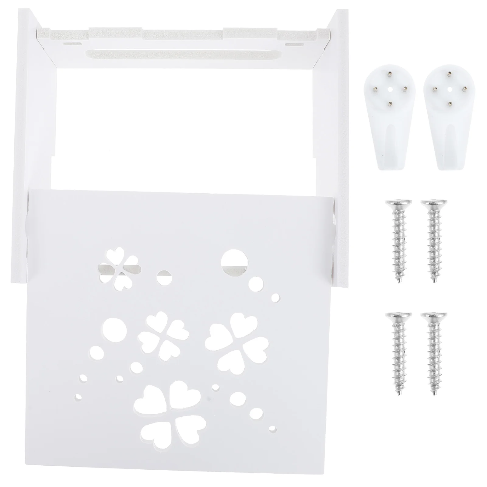 Caja de almacenamiento profesional para enrutador, estante de almacenamiento sin perforaciones, 1 Juego-2