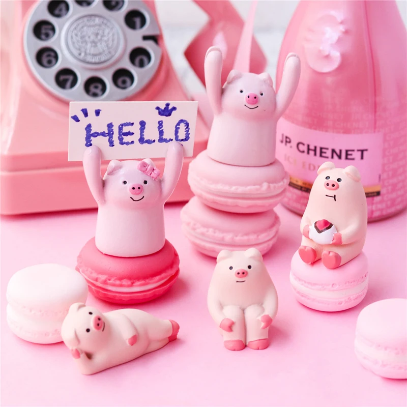 Милый детский Кукольный держатель для фотографий в форме поросенка карт офиса