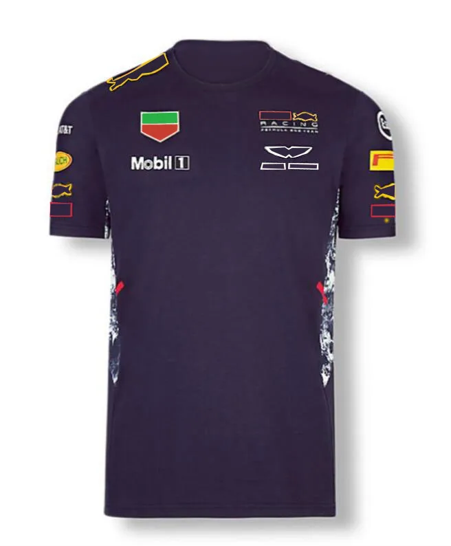 

F1 team polo shirt with short sleeves, f1 car racing suit lapel t-shirt, the same style is customized