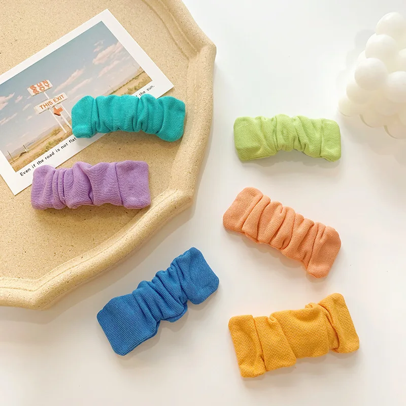 

Заколка для волос в Корейском стиле, милая вязаная заколка карамельного цвета, с боковым зажимом, в виде сетки, красного цвета, аксессуар для...