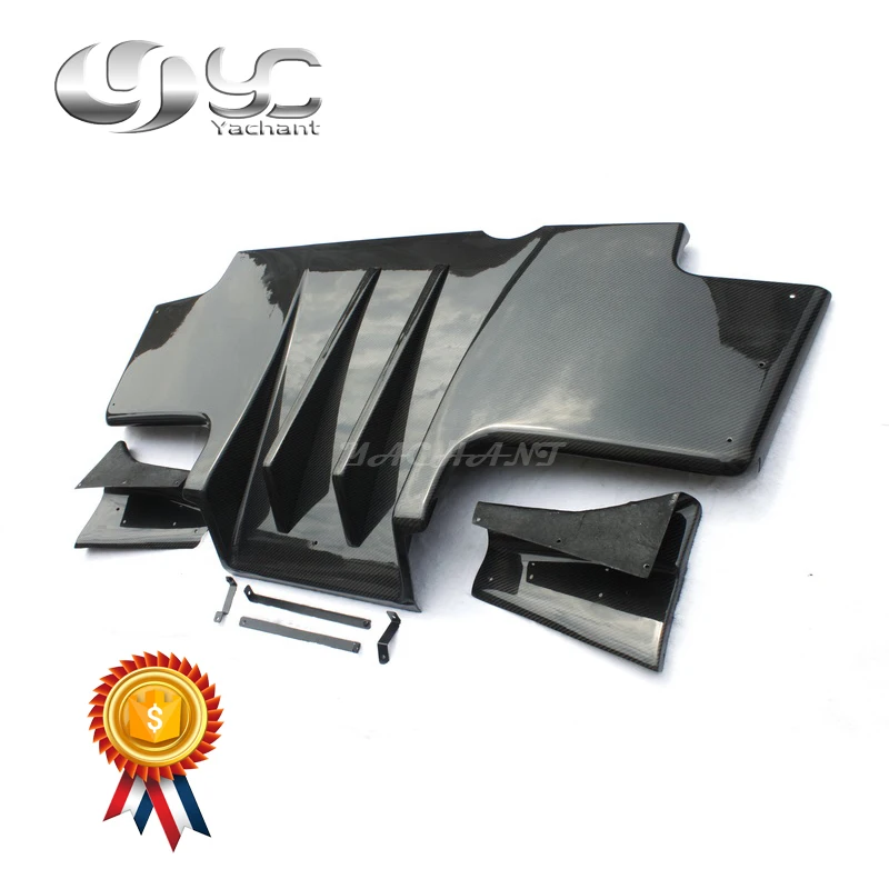 

Carbon Fiber Diffuser Fit For 1995-1998 Skyline R33 GTR TS Style Type2 Style Rear Diffuser 5 Pcs Metal Fitting Accessories