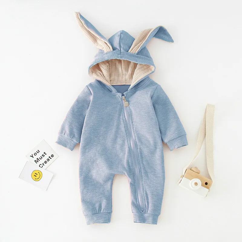 Ins children's newborn baby conjoined clothes Harlan romper infant kimono autumn and winter |