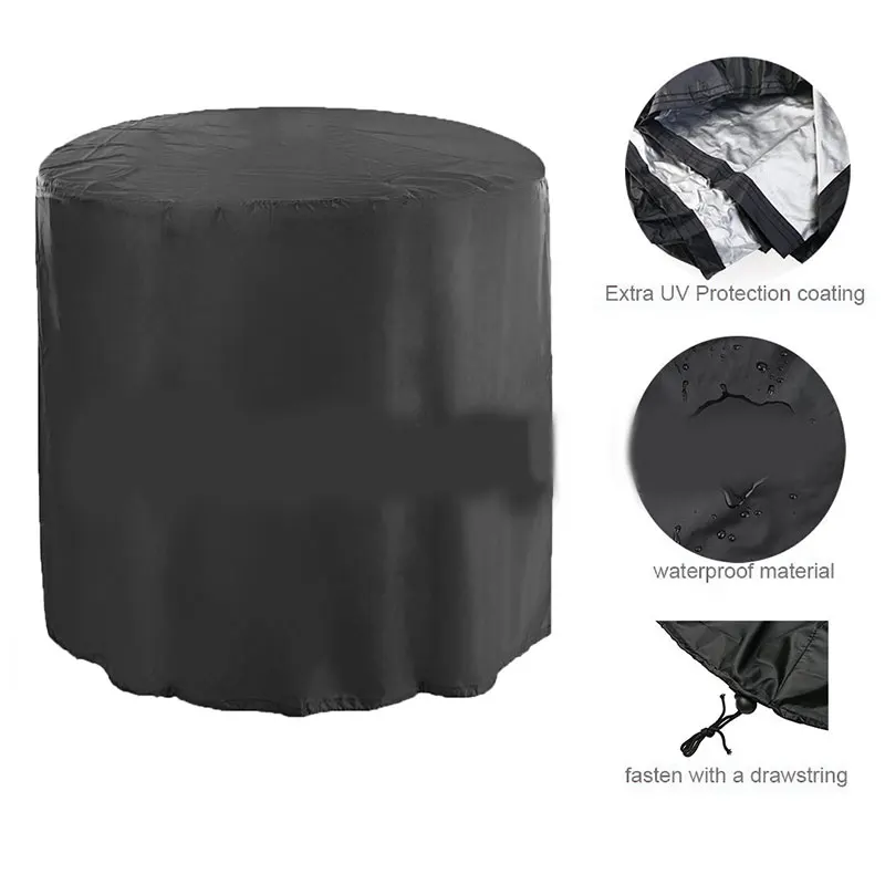 Круглый стол пылезащитный чехол открытый круглый садовый покрытие