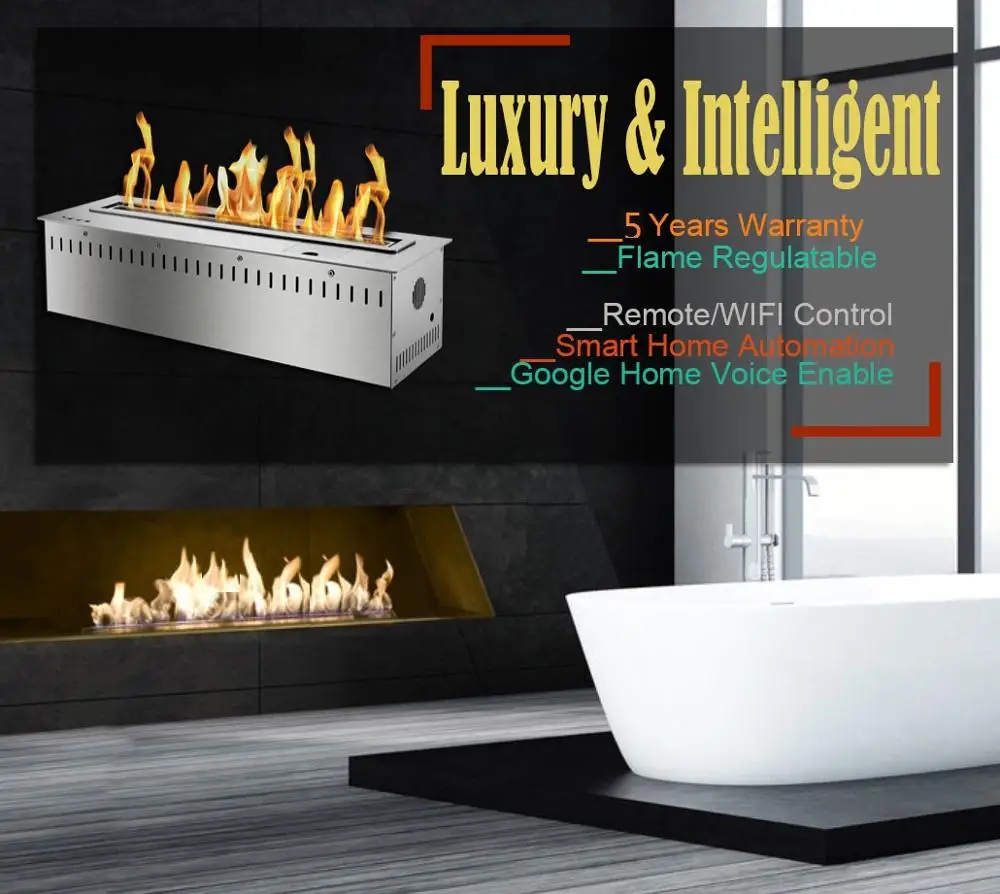 

Inno-Fire 24-дюймовый биоэтанол Электрический fireplaceprice с дистанционным управлением wifi