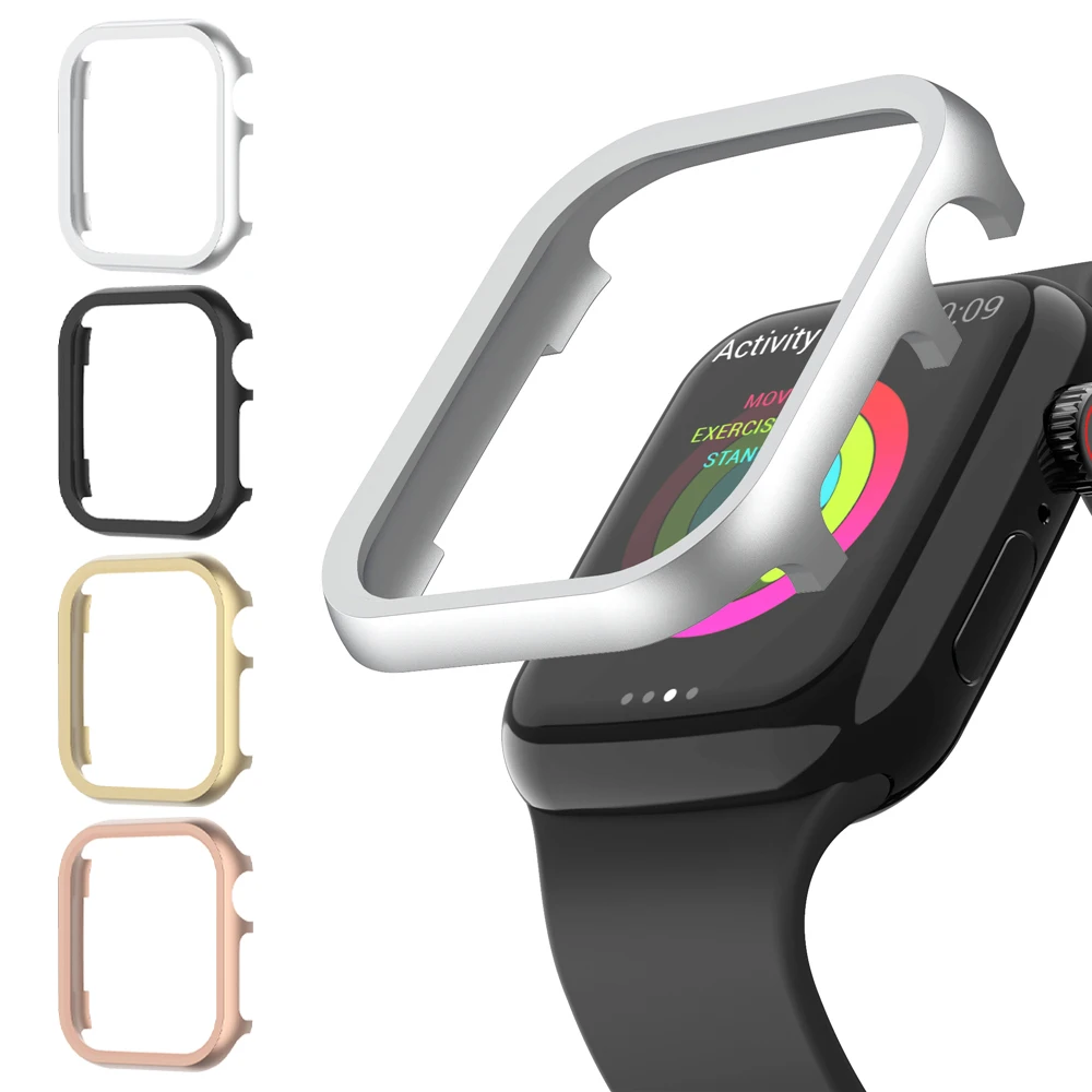 

Металлический защитный Алюминиевый Чехол для Apple Watch, 41 мм, 45 мм, 42 мм, 38 мм, 40 мм, 44 мм, для Iwatch 7 SE, 6, 5, 4, 3, защитный чехол с рамкой