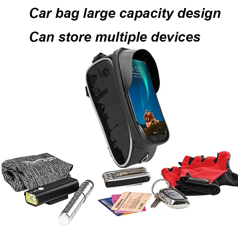 Велосипедная сумка непромокаемая велосипедная рамка Передняя верхняя труба 6 0