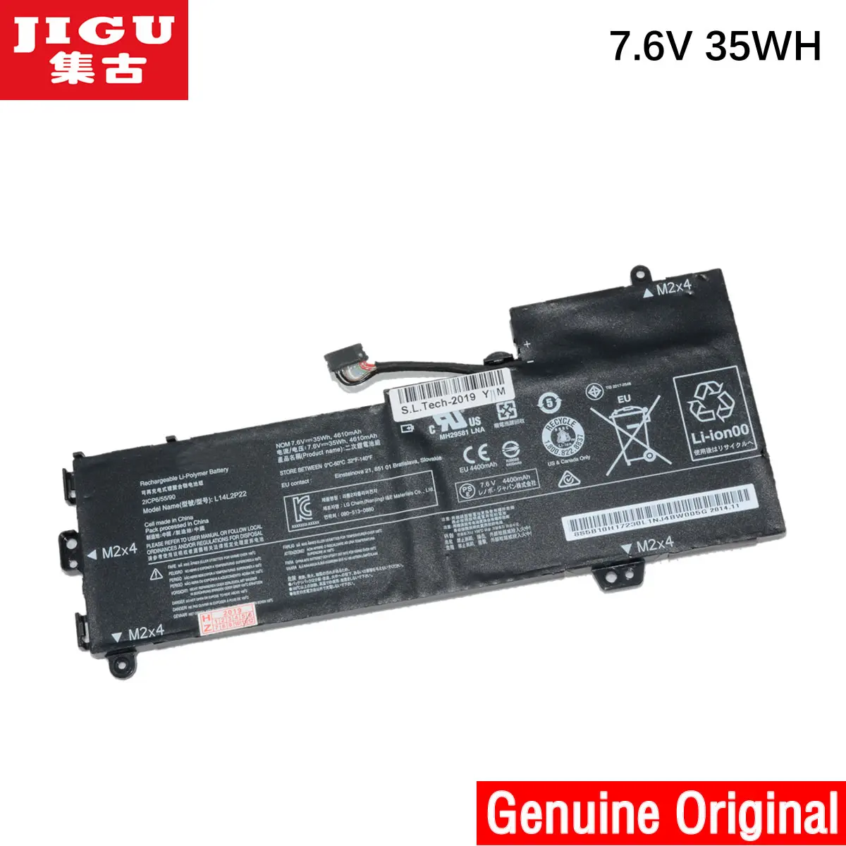 Аккумулятор JIGU для ноутбука L14L2P22 L14M2P24 L14S2P22 LENOVO E31 80 IdeaPad 510S 13 U31 U41 70 7 6 В 35 Вт/ч