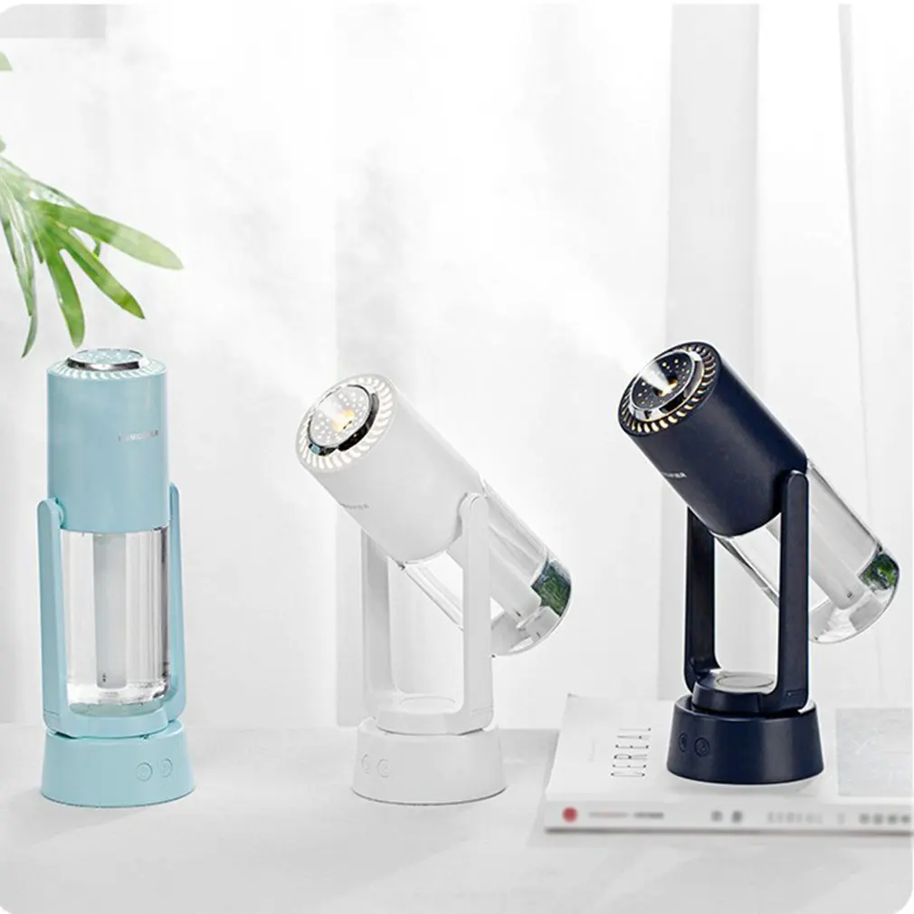 

230ml Dazzle Shadow Negative Ion Air Humidifier For Home Ultrasonic Aroma Diffuser with 800mah Battery Mini Office Mist Maker