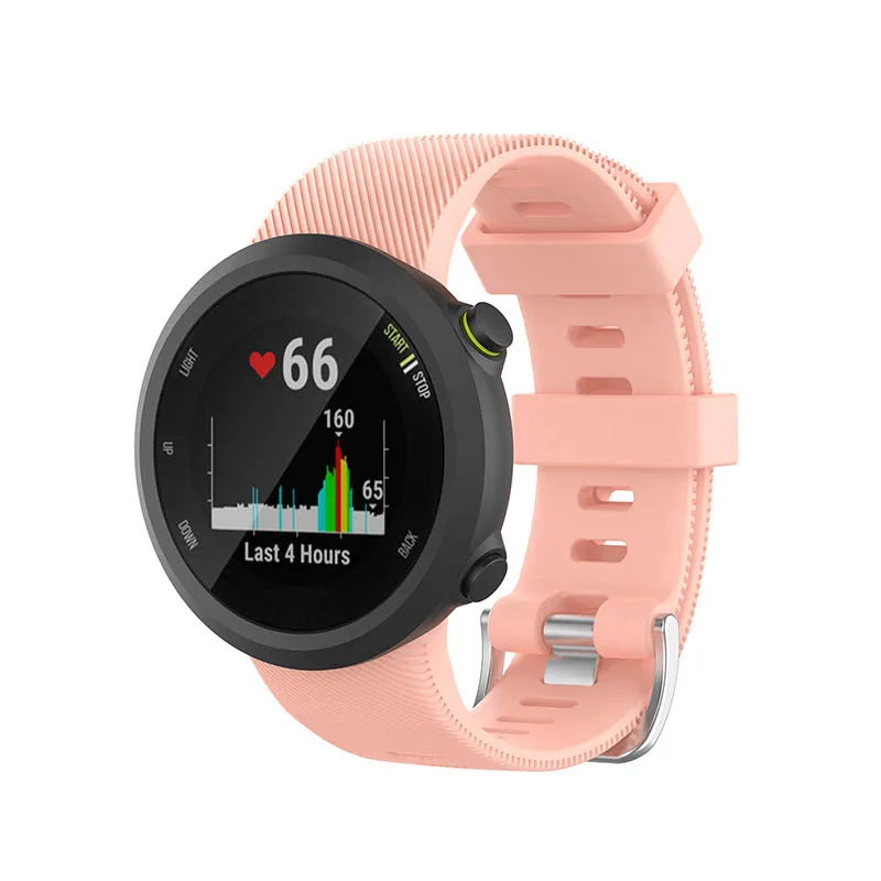 Мягкий силиконовый сменный ремешок для наручных часов Garmin forerunner 45 45S|Ремешки