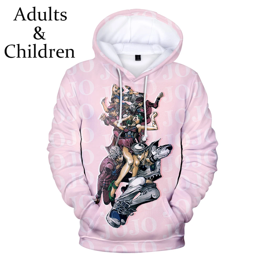 Комикс JOJO удобные новые популярные детские 3D толстовки в стиле Харадзюку для