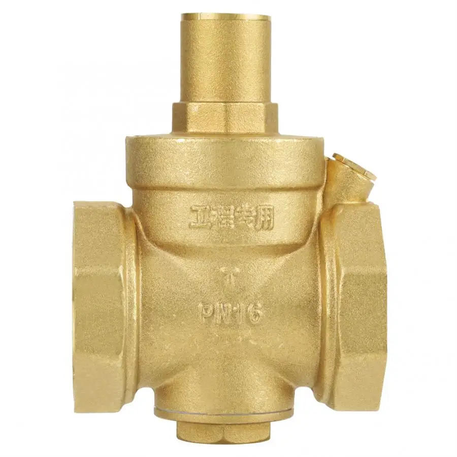 Латунный редуктор давления воды BSP DN50 с регулируемым манометром латунный