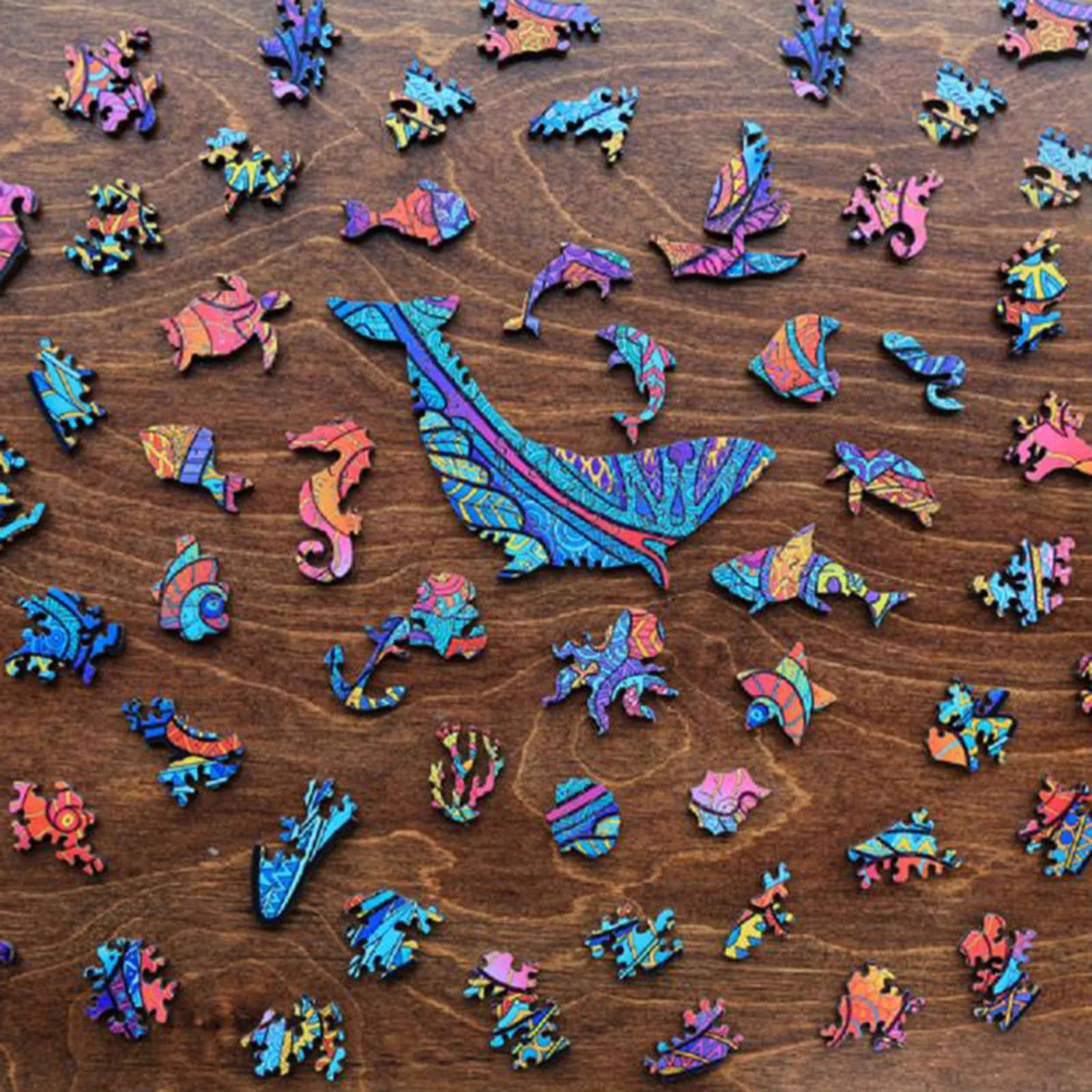 Черепаха деревянные головоломки для детей и взрослых DIY животных Рождественский