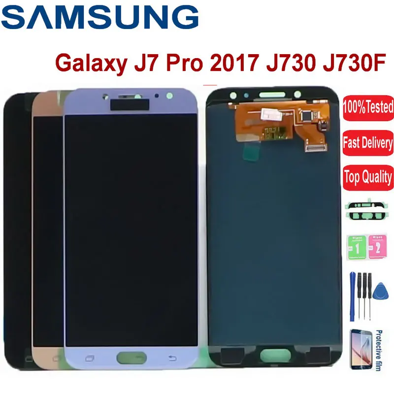 ЖК дисплей 5 ''для Samsung Galaxy J7 Pro 2017 J730 J730F с сенсорным экраном и дигитайзером в