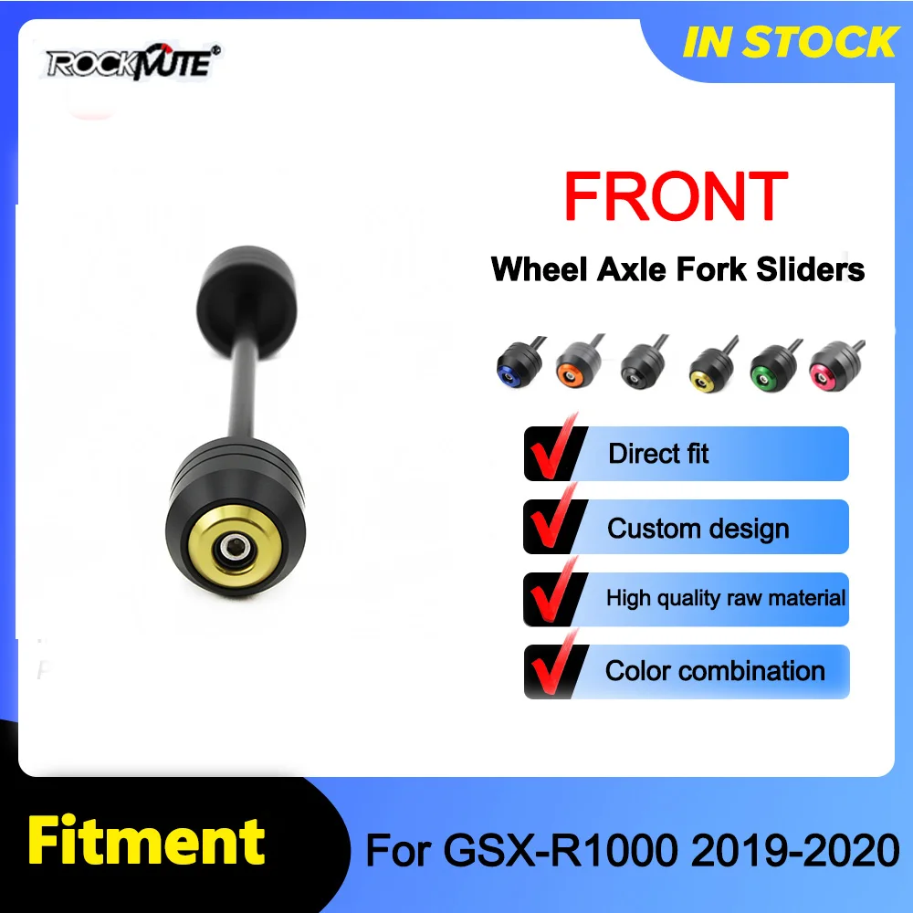 

Front Axle Fork Crash Slider For SUZUKI GSX-R1000 GSXR1000 GSXR 1000 2019-2020 Motorcycle Accessories Swing Arm Wheel Protector