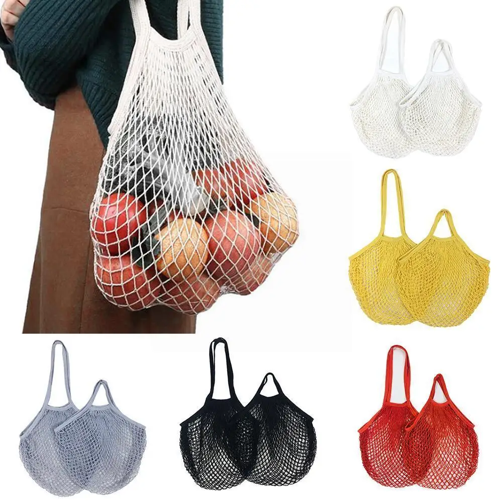 

Portable Reusable Produce Bags Cotton Mesh Bag Net String Bag For Shopping Storage Fruit Vegetable Grocery Bags Handbag I7F5