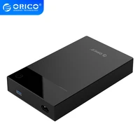 orico 3 5 hdd case bulit in power 12v portable sata to usb3 0 hard drive enclosure support 12tb 3 5 hdd ssd uasp for pc tv ps4