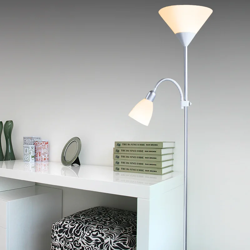 

Modern European Style Floor Lamp Bedroom Living Room zi mu deng LED Vertical Type Lamp Minimalist Eye Protection Floor Lamp