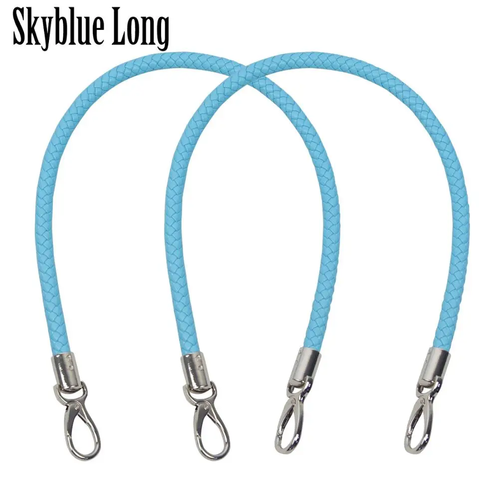 skyblue long TANQU Новинка 1 пара Obag ручки длинный короткий ремень для Obag EVA Obag женская сумка через плечо - Цвет: skyblue long